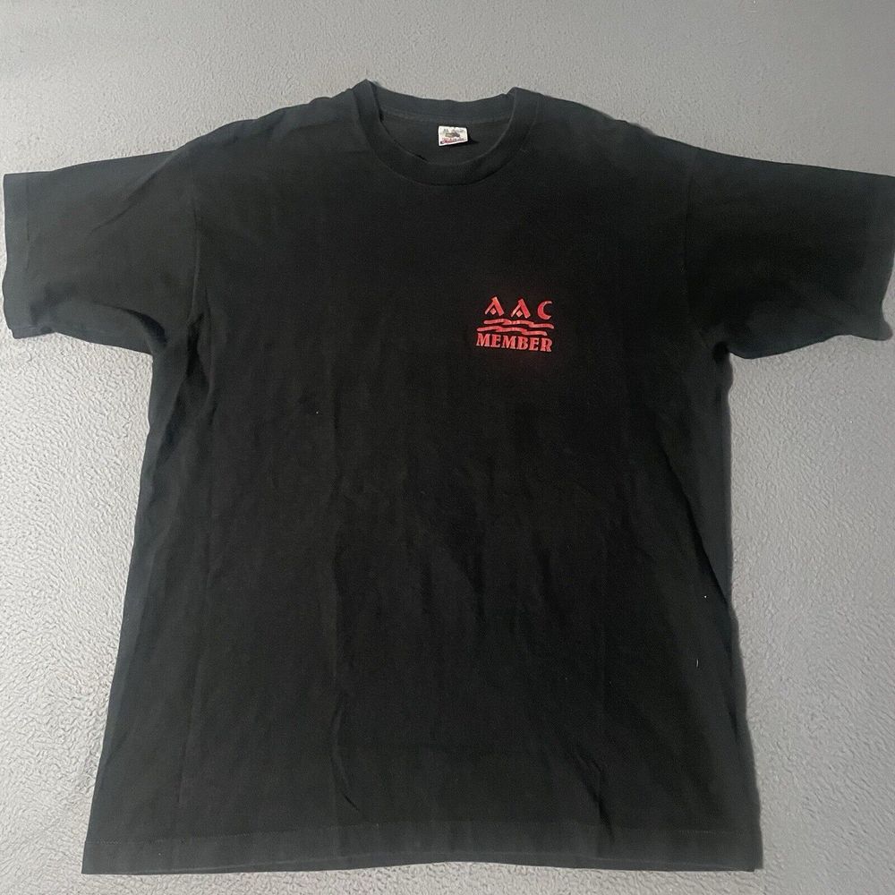 Vintage African American Club Bar Mt. Vernon NY T-Shirt Black Single Stitch XL